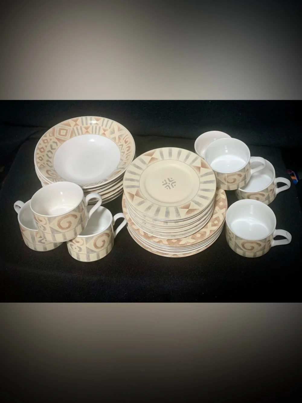 🌄Sango Canyon by Sango Replacement Cup & Saucer Sets (4 Pieces)